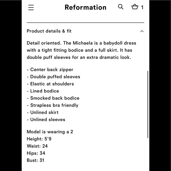 Reformation Michaela Dress Bettie - Picture 10 of 11